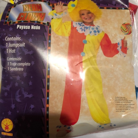 Clown Costume youth 8-10 - Picture 2 of 4